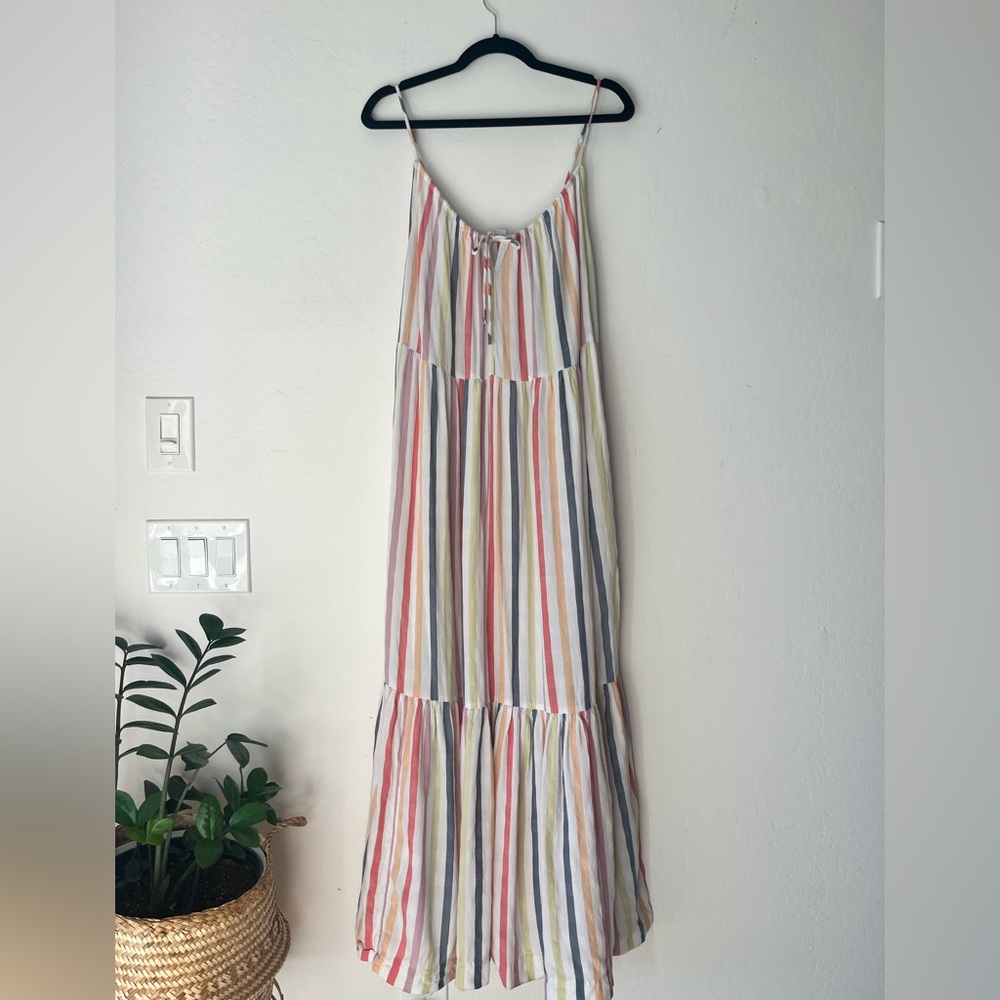 Old Navy Multicolor Striped Maxi Dress